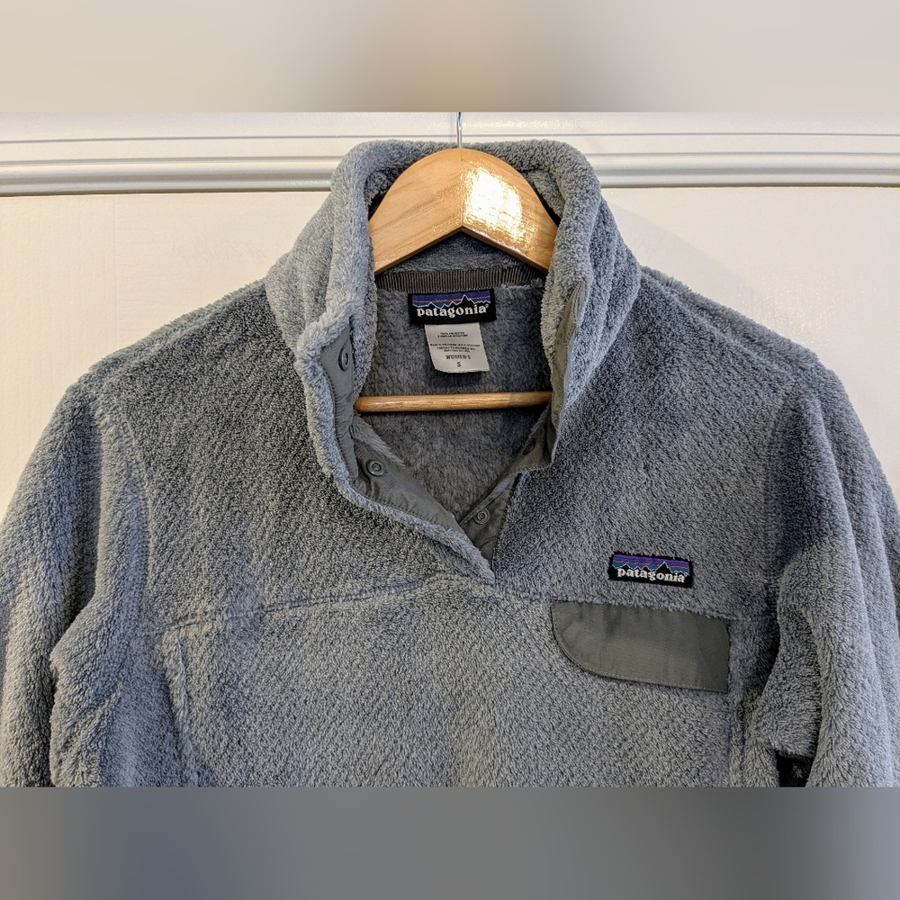 Patagonia Re-Tool Snap T Fleece Pullover Sweatshirt Gray Gorpcore Womens Size S - Picture 2 of 14